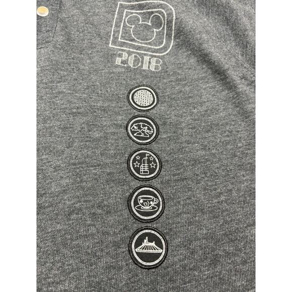 Disney Parks 2018 Tunic Sweatshirt Dark Grey Plus Size XXL Embroidered - Picture 9 of 11